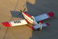 N455TG @ CID - Looking down from the control tower