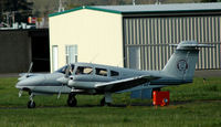 N856ND @ S50 - rolling to the active, bet one smiling pilot