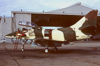 154631 @ KNKX - Topgun TA-4J on the flightline at NAS Miramar (KM25 slidescan) - by FBE