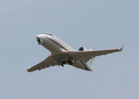 N604TC @ EGLF - PRESTIGE JET RENTAL CL-600 CLIMBING OUT FROM RWY 24 - by BIKE PILOT
