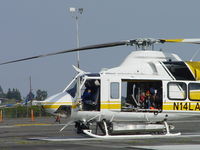 N14LA @ POC - Pilot waiting to turn up when patient is placed onboard - by Helicopterfriend