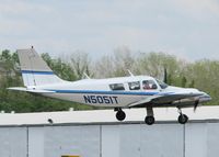 N5051T @ DTN - About to touch down on runway 14 at the Shreveport Downtown airport. - by paulp