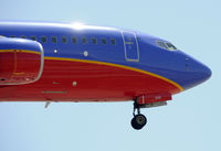 N256WN @ KLAX - Landing 24R at LAX - by Todd Royer