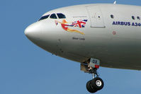 G-VFOX @ EGLL - Nose Art on Virgin A340