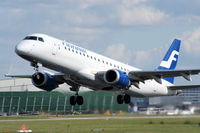 OH-LKI @ EGCC - Finnair - by Chris Hall