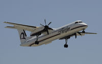 N436QX @ KLAX - Landing 24R at LAX - by Todd Royer