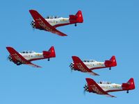 N3267G @ LAL - Aeroshell Team #1=N3267G, 2=N791MH, 3=N7462C, 5=N991GM at Sun N Fun 2009. - by Bob Simmermon