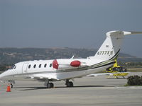 N777XS @ CMA - 1983 Cessna 650 CITATION III, two Garrett TFE-731-3B-100S Turbofans 3,650 lb st each, swept supercritical wing, T-tail, new fuselage, optimized for high speed long range flight. In 1983 a C650 set two time to climb records and one speed record. - by Doug Robertson