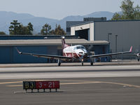 N142LT @ KSMO - N142LT crossing the runway - by Torsten Hoff
