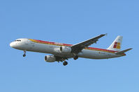 EC-ILP @ EGLL - Iberia A321 on approach to London Heathrow - by Terry Fletcher