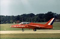 XS101 @ FAB - One of the Red Arrows aerobatic display team at the 1978 Farnborough Airshow. - by Peter Nicholson