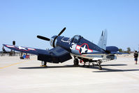 N46RL @ LFI - 1945 Goodyear FG-1D Corsair N46RL, from the Military Aviation Museum in Virginia Beach, VA, on static display at Airpower Over Hampton Roads 2009.