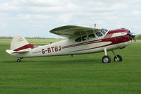 G-BTBJ @ EGBK - 1952 Cessna 190 on the first day of the Luscombe and Cessna Historic Weekend Fly-in at Sywell UK