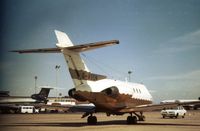 G-ASSM @ LHR - HS.125 at London Heathrow in the Spring of 1975. - by Peter Nicholson