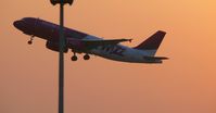 HA-LPD @ LHBP - Takeoff of an Airbus A320 WizzAir from Budapest early in the morning - by CiccioNutella