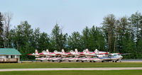 C-FDHK @ CYZH - Slave Lake Air Tanker Base, All having  a well deserved rest