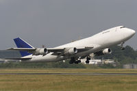 9G-MKU @ ELLX - Mike Kruger Airlines B747-249F/SCD takes off from Findel - by FBE