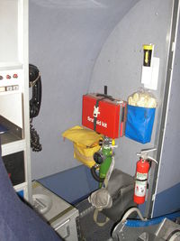 PH-PBA @ EHAM - Cabin . Safety equipment - by Henk Geerlings