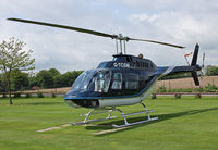 G-TCSM - Bell Jetranger III. Taken at Eastwell Manor. Kent.