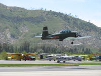 N75481 @ SZP - 1972 Nanchang China CJ-6A, Huosai 6A 9 cylinder radial 285 Hp, takeoff climb Rwy 22, sucken' em up - by Doug Robertson
