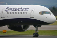 G-MONK @ EGCC - Taxiiing to stand at Manchester.