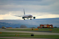 N386AA @ EGCC - Returning to Manchester with a Hydraulic failure.