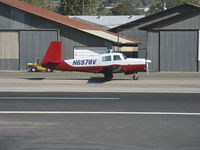 N6978V @ SZP - 1976 Mooney M20C RANGER, Lycoming O&VO-360 180 Hp, taxi - by Doug Robertson