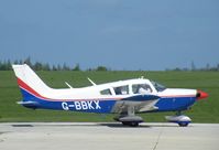 G-BBKX @ EGBK - PA-28 arriving at Sywell
