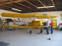 N5994M @ SZP - 1942 DeHavilland DH-82C TIGER MOTH originally constructed in Canada as a cold weather version 82C, subsequently converted to an open cockpits version 82A, in hangar. - by Doug Robertson