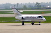 N227CK @ CID - Taxiing across the ramp towards Alpha after landing Runway 9