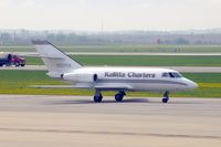 N227CK @ CID - Taxiing across the ramp towards Alpha after landing Runway 9