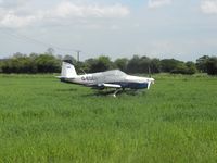 G-EGBS @ EGSV - Suufered engie failure in flight whilst on base leg to land - landed in cornfield - all OK