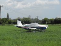 G-EGBS @ EGSV - Suffered engie failure in flight whilst on base leg to land - landed in cornfield - all OK