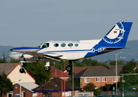 D-ISAV @ EGNR - Cessna 402B Businessliner, Aerodata Surveys - by Chris Hall