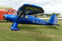G-AJKB @ EGBP - 1946 Luscombe 8E at Kemble on Great Vintage Flying Weekend - by Terry Fletcher