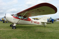 G-AKUO @ EGBP - 1946 Aeronca 11AC at Kemble on Great Vintage Flying Weekend