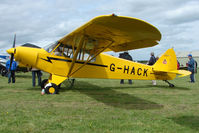 G-HACK @ EGBP - 1959 Piper PA-18-150 at Kemble on Great Vintage Flying Weekend