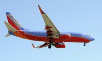 N428WN @ KLAX - Landing 24R at LAX - by Todd Royer
