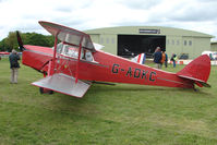 G-ADKC @ EGBP - 1936 DH87B Hornet Moth at Kemble on Great Vintage Flying Weekend - by Terry Fletcher
