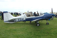 G-ASAL @ EGBP - Bulldog Series 120 at Kemble on Great Vintage Flying Weekend - by Terry Fletcher
