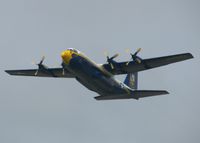 164763 @ BAD - Fat Albert flying over show center during the Defenders of Liberty Airshow 2009 at Barksdale Air Force Base, Louisiana. - by paulp