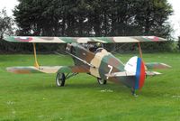 G-BMZX - resident aircraft at Priory Farm - off for a local flight