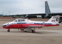 114013 @ BAD - Taxiing out to take off for their performance at The Defenders of Liberty Airshow 2009 at Barksdale Air Force Base, Louisiana. The #10 is flying in the #2 spot. #2 must be down for repairs? - by paulp