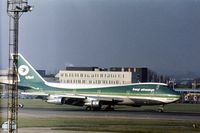 YI-AGO @ LHR - Boeing 747 of Iraqi Airways taxying to the terminal at Heathrow in December 1977. - by Peter Nicholson