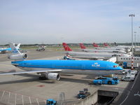 PH-KCK @ EHAM - Schiphol , Departure KLM MD-11 - by Henk Geerlings