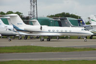 N818G @ EGGW - Gulfstream G450 at Luton - by Terry Fletcher