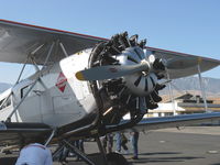 N5339 @ SZP - 1928 Boeing B 40C Airliner/Mailplane, original P&W 420 Hp Wasp replaced by 600 Hp Wasp derated to 525 Hp with CS prop for safe short field ops. Cruise speed 115 mph at 1,800 rpm 3,000' with 28 gal./hour fuel burn. Note: No speed ring, no engine cowl. - by Doug Robertson
