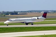 N860MJ @ CID - Taxiing to the terminal after landing runway 27. - by Glenn E. Chatfield
