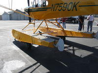 N7590K @ SZP - 1950 Piper PA-18 SUPER CUB Amphibian, Lycoming O-290, Wipline 2100 floats, water rudders - by Doug Robertson