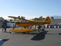 N7590K @ SZP - 1950 Piper PA-18 SUPER CUB Amphibian, Lycoming O-290 - by Doug Robertson